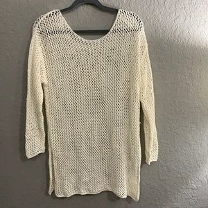 Fishnet swim cover up dress